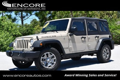 2018 Jeep Wrangler JK Unlimited Rubicon 4x4 W/Rubicon Package 23R