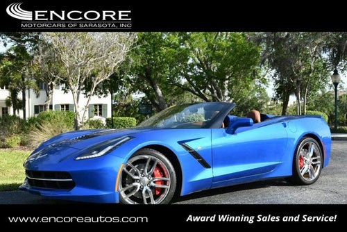 2014 Chevrolet Corvette Stingray 2 Door Z51 Convertible W/3LT and Performance Exhaust