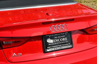 2015 Audi A3 2 Door Cabriolet FWD 1.8T Premium W/Driver Assistance Package