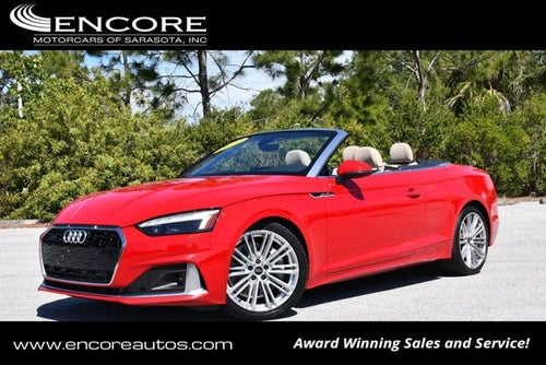 2022 Audi A5 Cabriolet Premium Plus 45 TFSI quattro W/Bang & Olufsen 3D Sound System