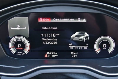 2022 Audi A5 Cabriolet Premium Plus 45 TFSI quattro W/Bang & Olufsen 3D Sound System