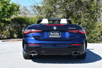 2024 BMW 4 Series M440i Convertible W/Premium and Parking Assistance Packages0i
