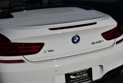2017 BMW 6 Series 640i xDrive Convertible W/Executive and M Sport Edition Packages