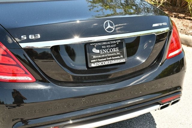 2015 Mercedes-Benz S 63 AMG® 4 Door Sedan S 63 AMG® 4MATIC® W/Rear Seat and Driver Assistance Pkgs