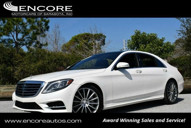 2015 Mercedes-Benz S 550 S 550 RWD 4 Door Sedan W/P1, Sport & Rear Seat Packages