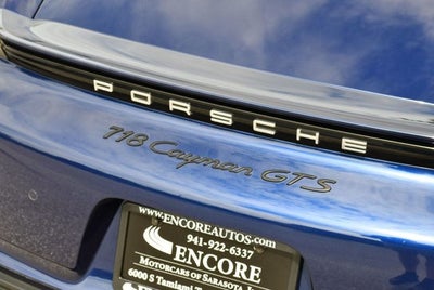 2022 Porsche 718 Cayman GTS 4.0 Coupe W/Premium Package